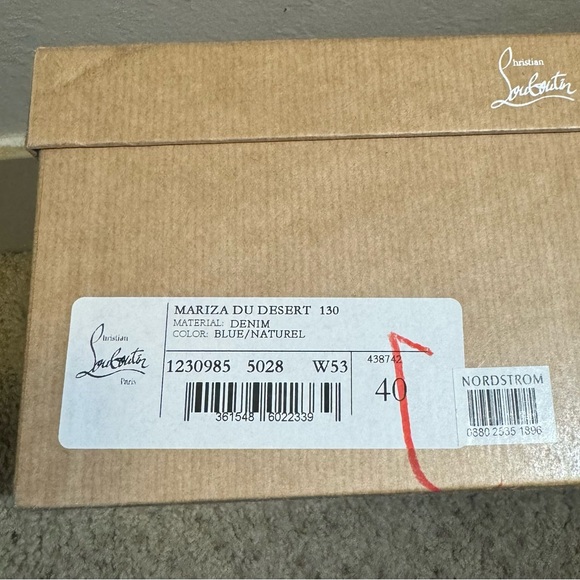 NWT Christian Louboutin MARIZA DU DESERT Platform Heels Espadrille Sandal Shoes - Picture 9 of 9